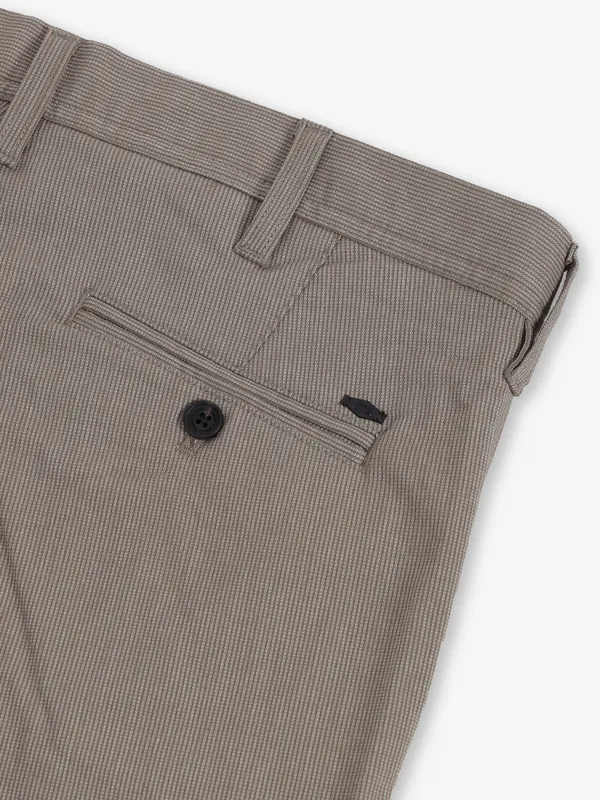 INDIAN TERRAIN LT khaki cotton trousers for men