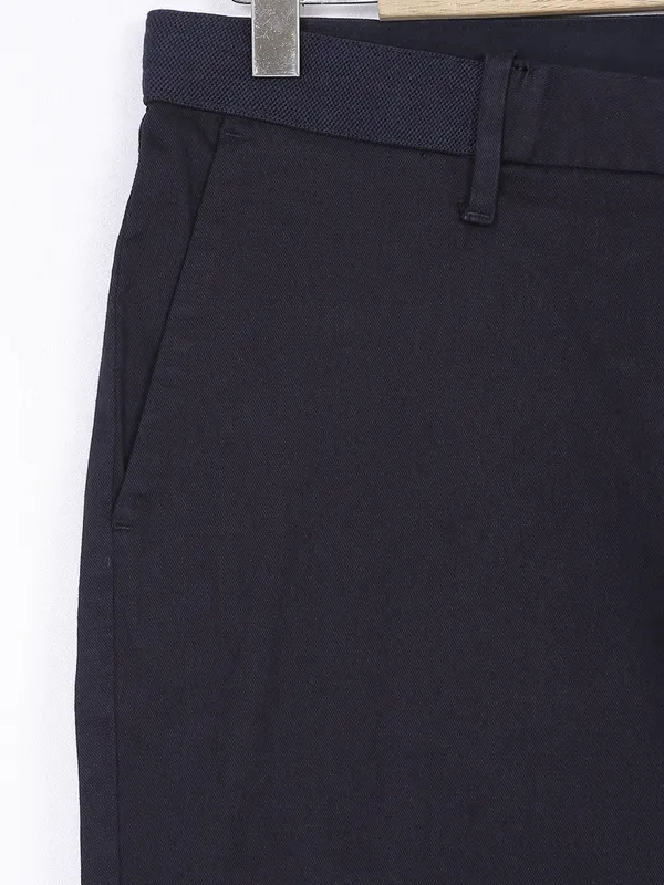 Indian Terrain navy trouser in cotton