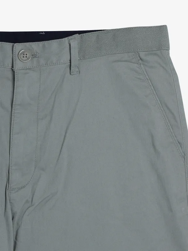 INDIAN TERRAIN olive solid slim fit shorts