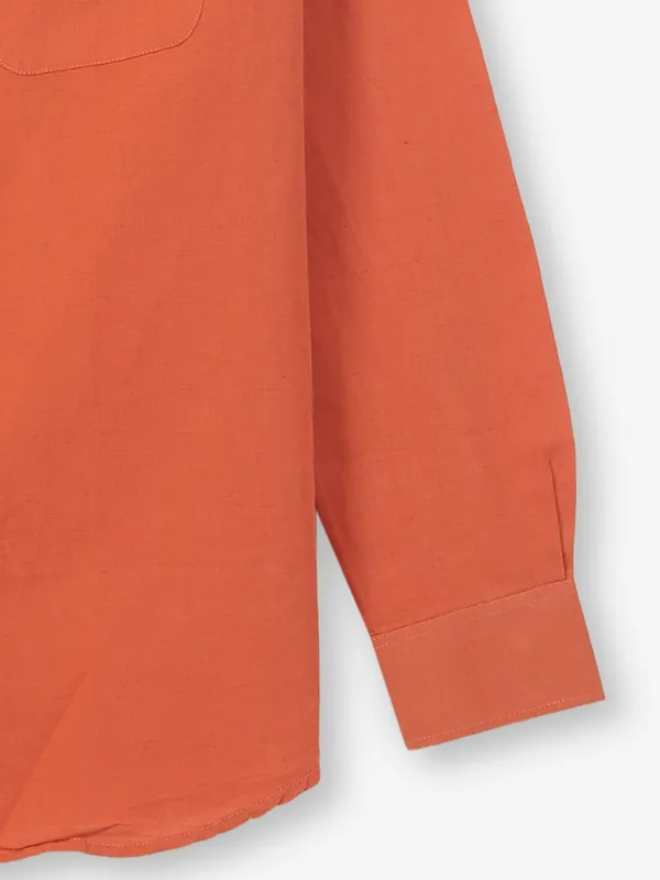 INDIAN TERRAIN orange cotton shirt