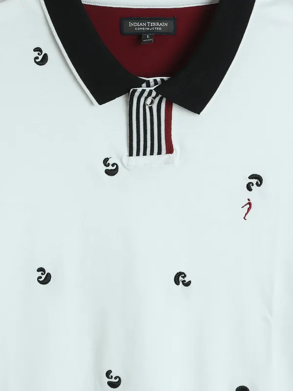 INDIAN TERRAIN plain white cotton t-shirt