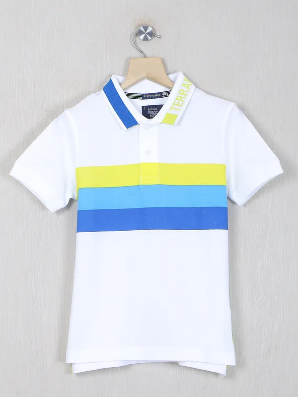 Indian Terrain printed style white t-shirt