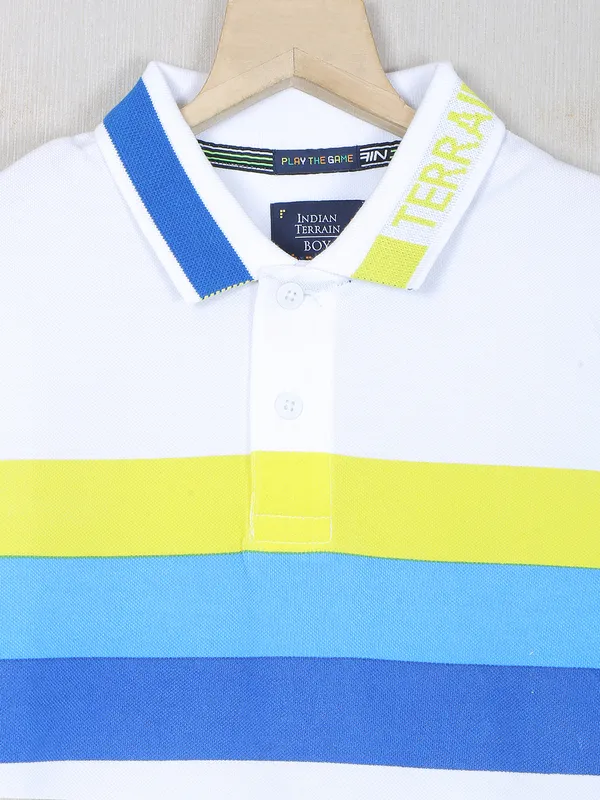 Indian Terrain printed style white t-shirt