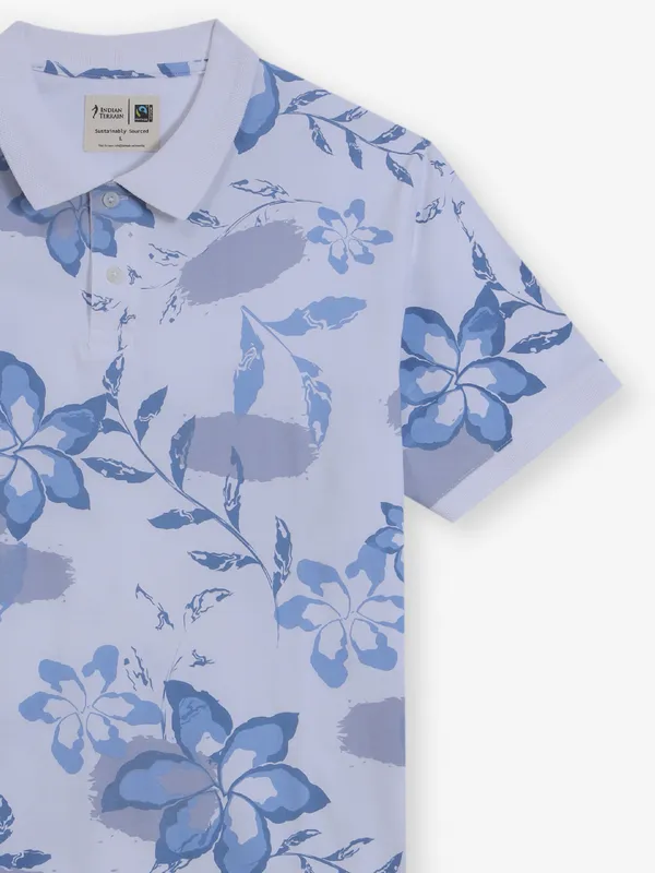 INDIAN TERRAIN printed white cotton t-shirt