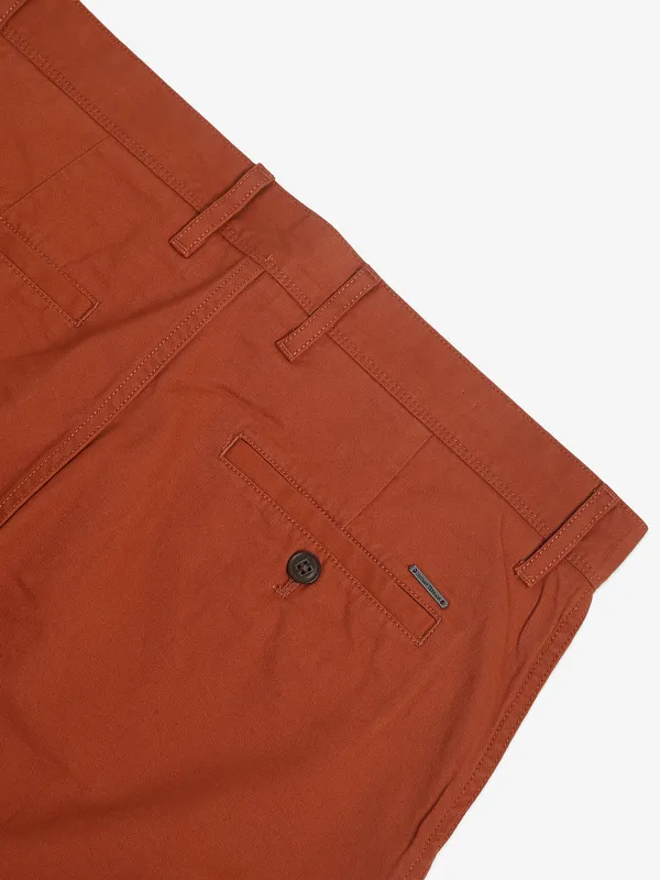 Indian Terrain rust orange cotton shorts