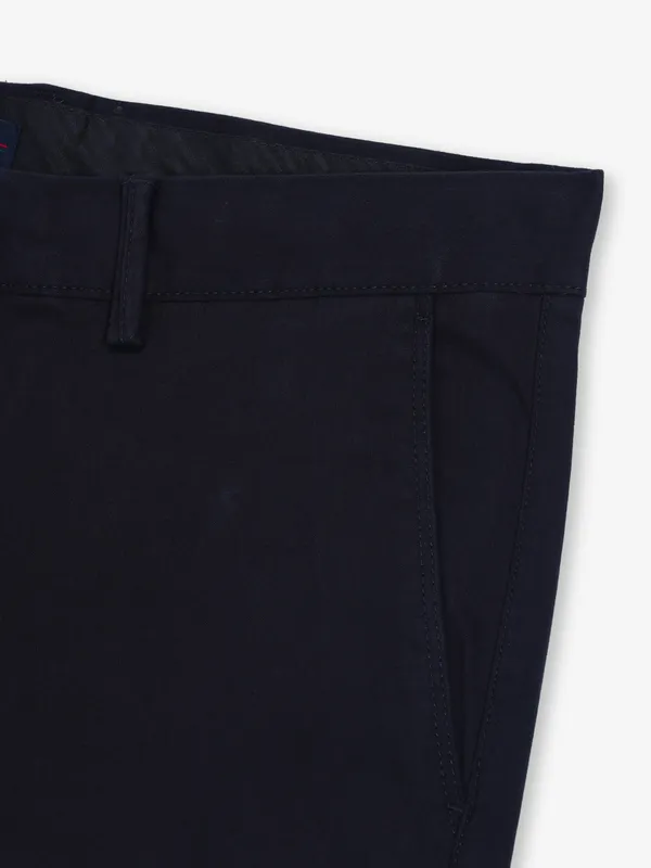 INDIAN TERRAIN solid navy slim fit trouser