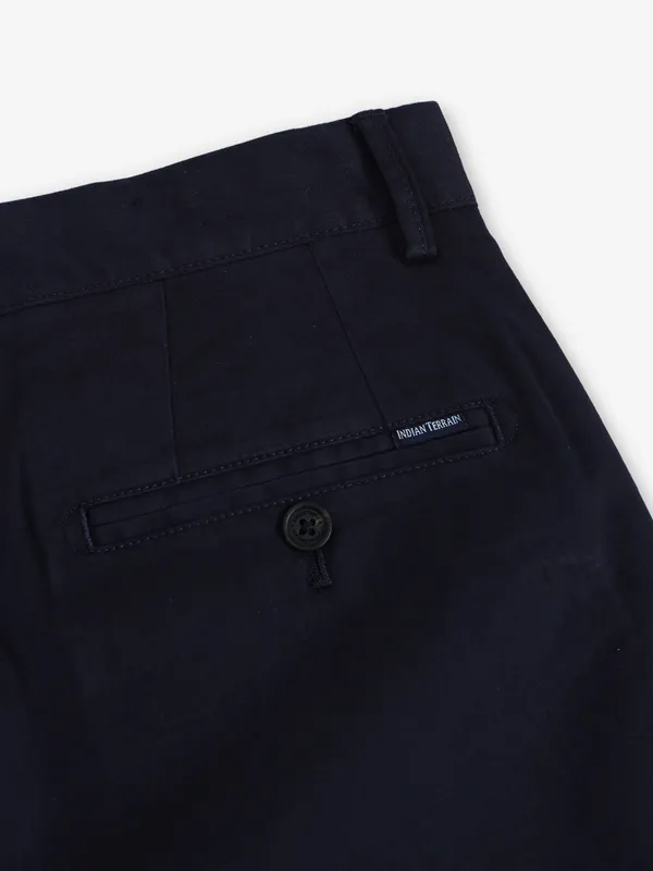 INDIAN TERRAIN solid navy slim fit trouser
