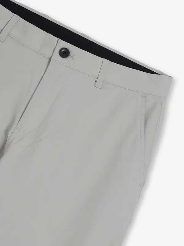 INDIAN TERRAIN stone grey cotton trouser for men