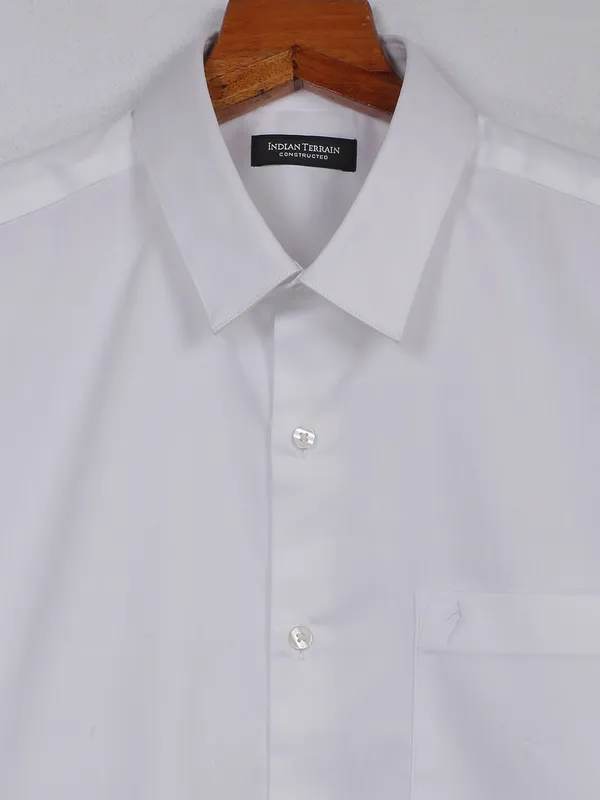 Indian Terrain white plain shirt