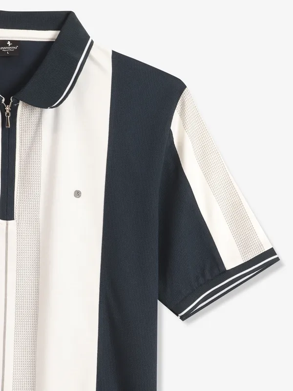 INSTINTO color block navy color block t-shirt