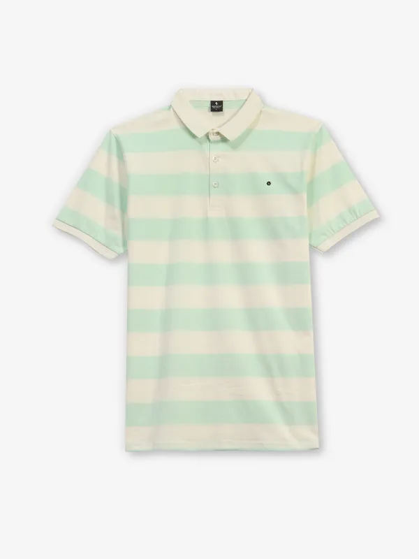 INSTINTO light green stripe cotton t-shirt