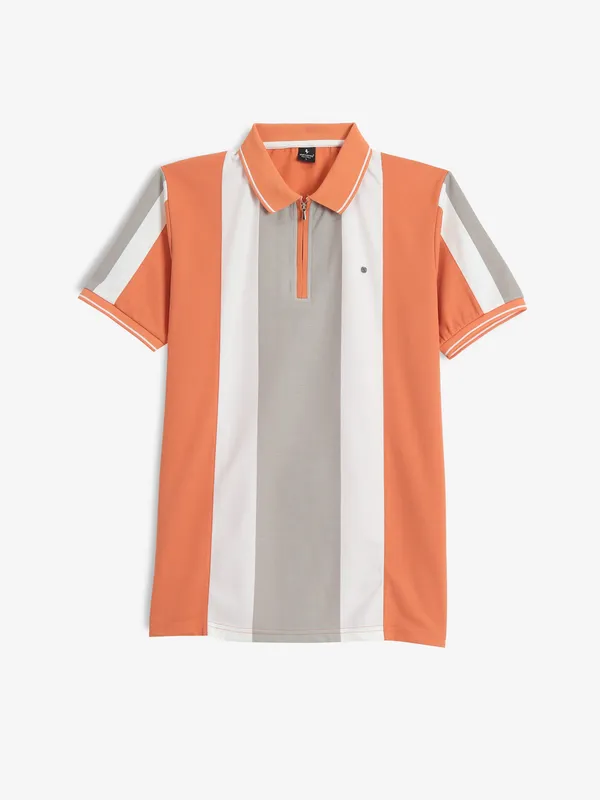 INSTINTO orange cotton t-shirt