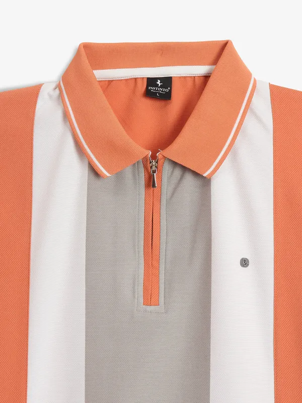 INSTINTO orange cotton t-shirt