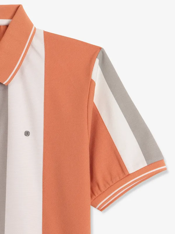 INSTINTO orange cotton t-shirt