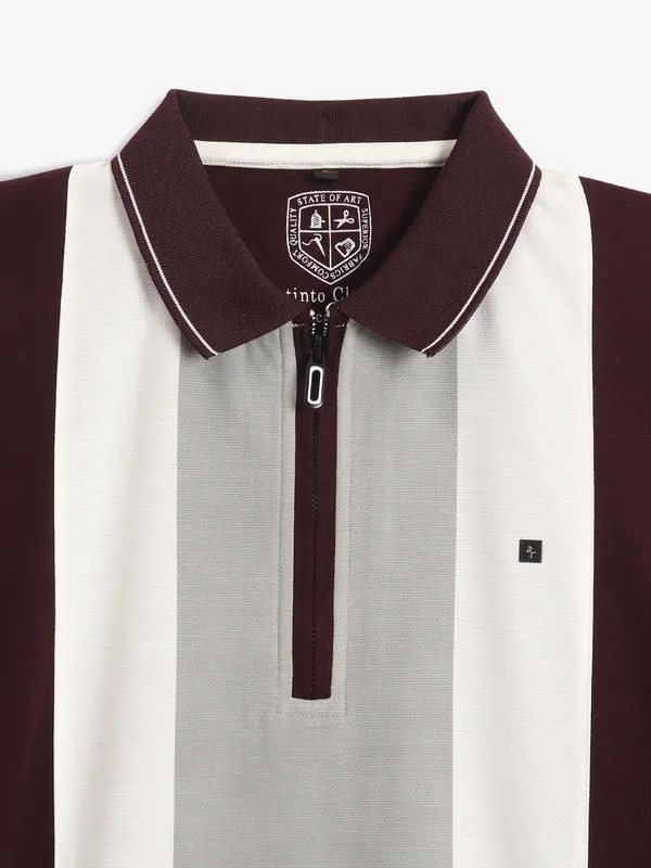 INSTINTO wine color block t-shirt