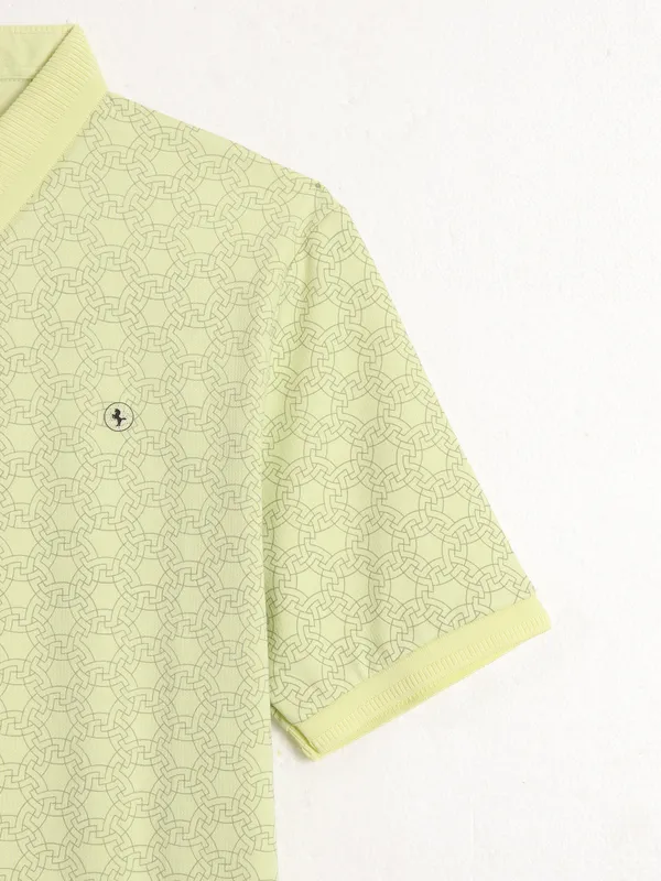 INSTINTO yellow printed t-shirt