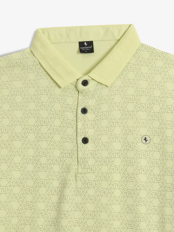 INSTINTO yellow printed t-shirt