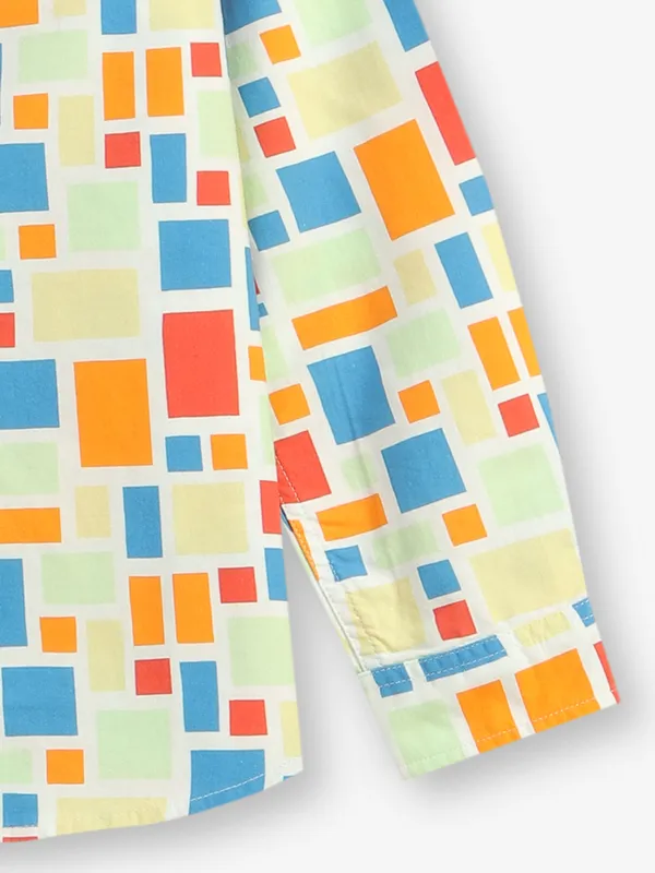 JACJACK&JONES multi color printed shirt