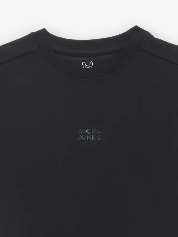 JACK&JONES black brand name t-shirt