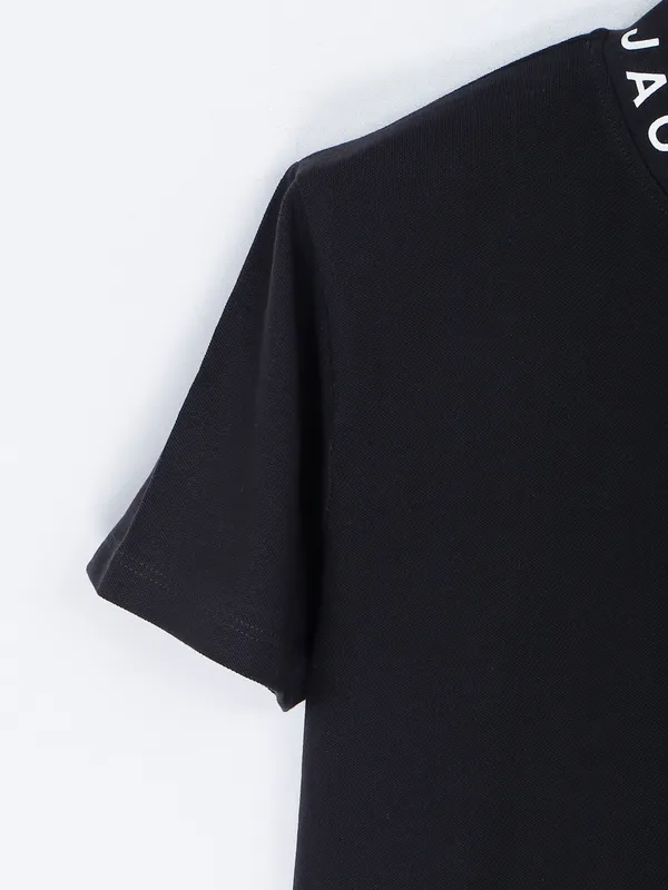 Jack&Jones black plain round neck t shirt