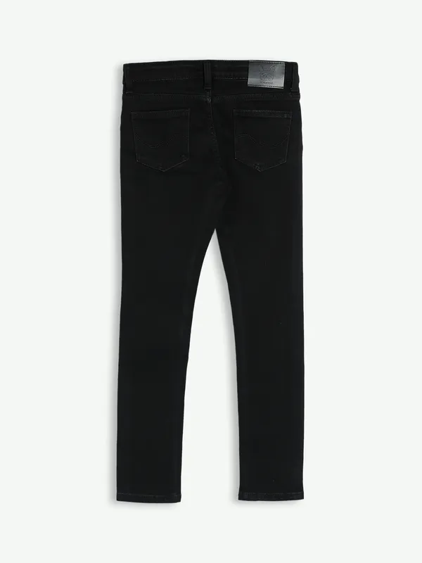 JACK&JONES black slim fit solid jeans