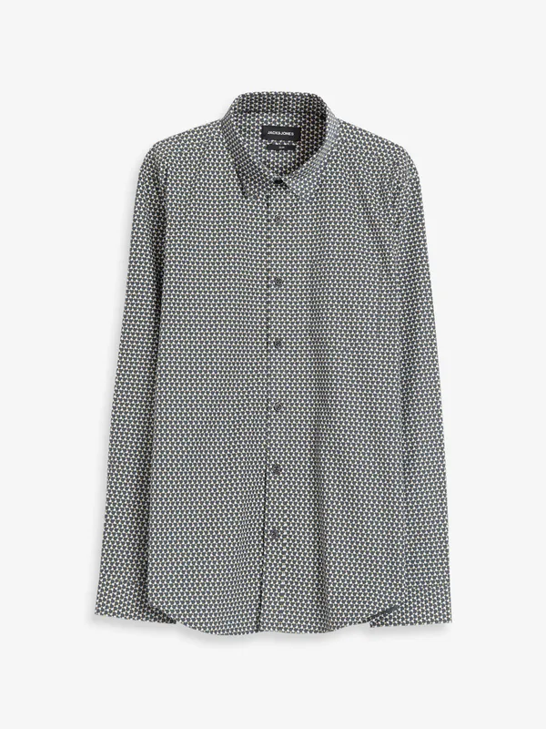 JACK&JONES cotton black printed shirt