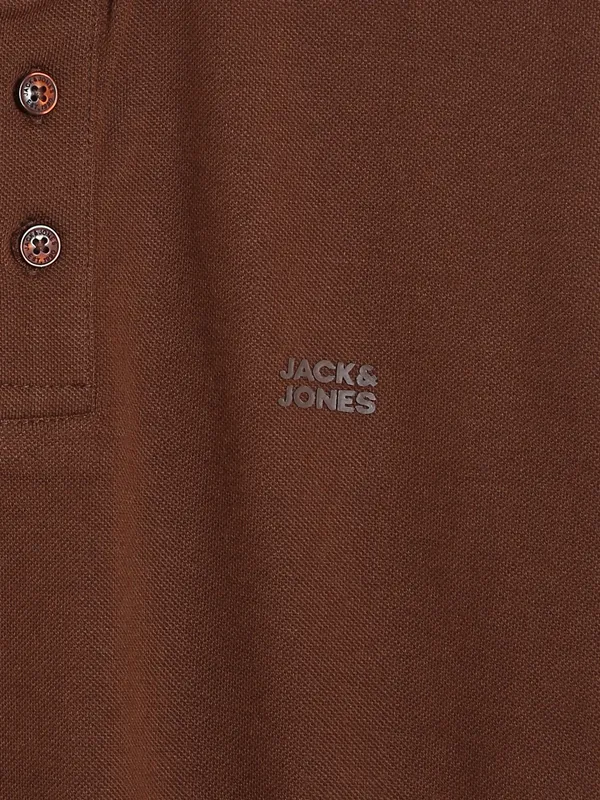JACK&JONES cotton brown t shirt