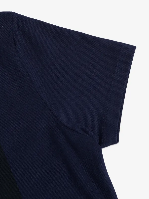 JACK&JONES cotton navy t shirt in printed