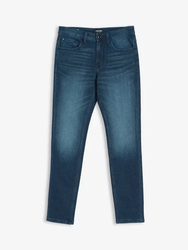 JACK&JONES dark blue slim fit washed jeans