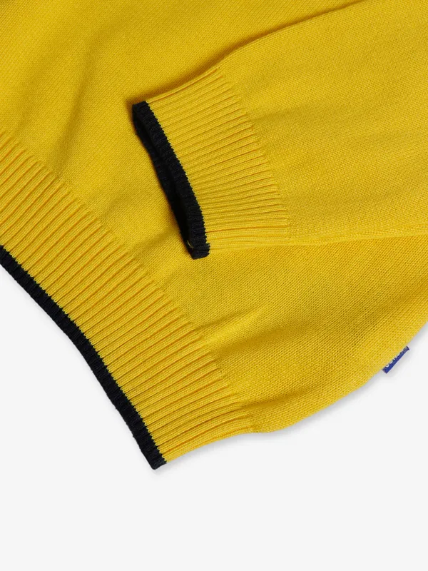 JACK&JONES dark yellow knitted t shirt