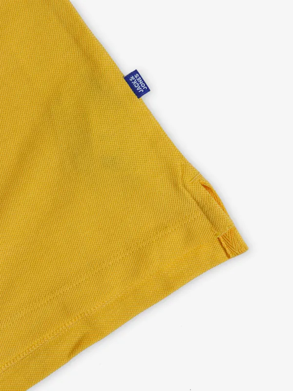 JACK&JONES dark yellow plain t shirt
