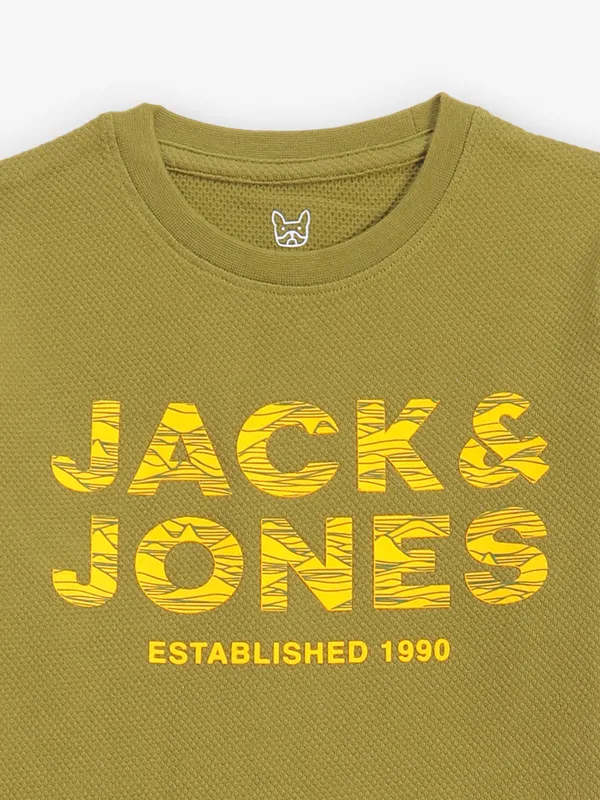 JACK&JONES green cotton t-shirt