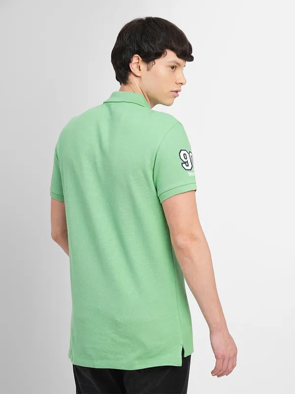 JACK&JONES green t shirt in cotton