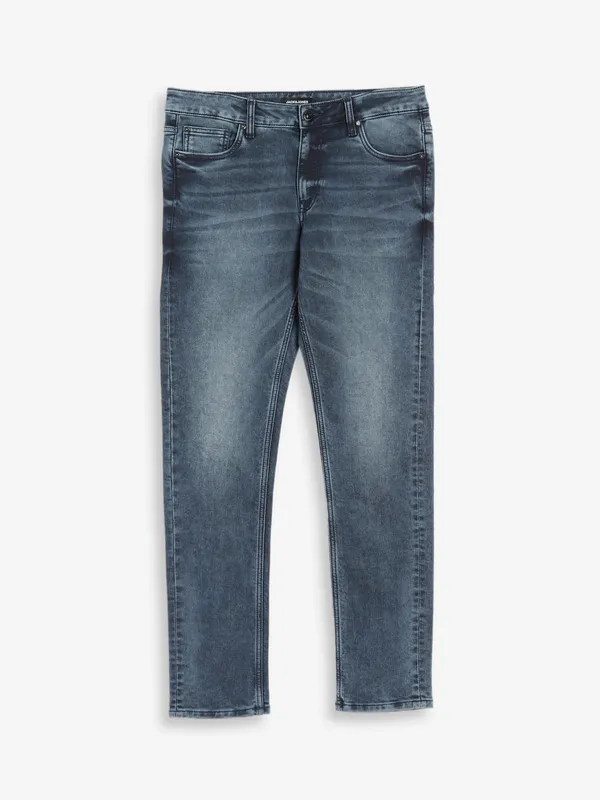 JACK&JONES grey washed slim fit jeans