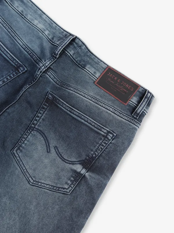 JACK&JONES grey washed slim fit jeans