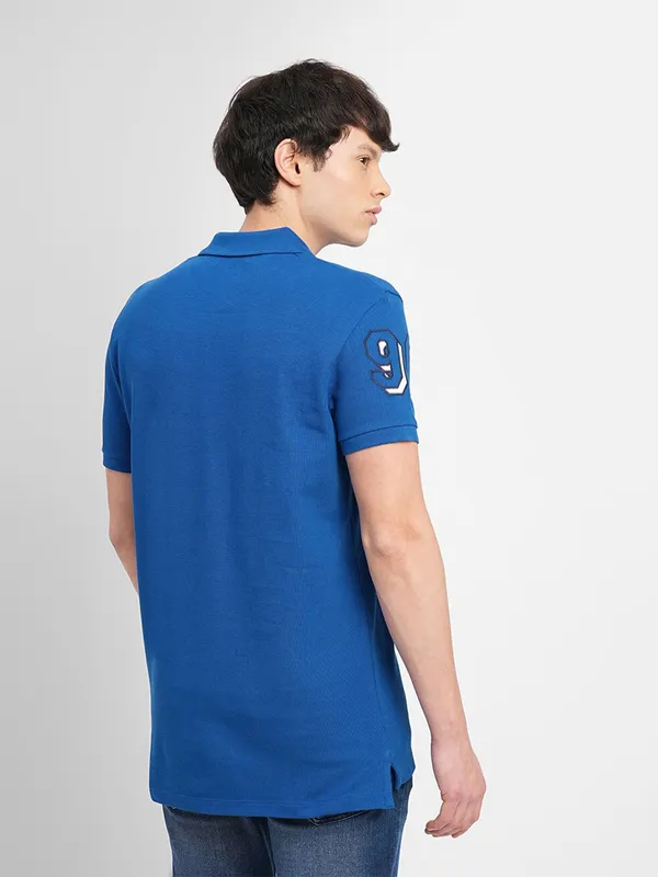 JACK&JONES ink blue cotton t shirt