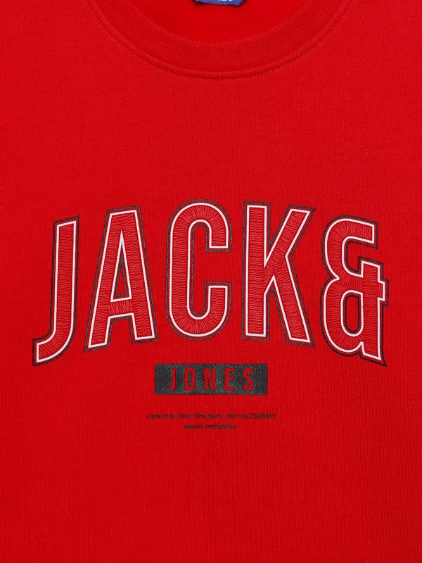 JACK&JONES knitted red sweatshirt