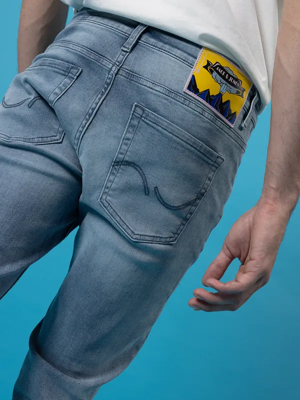 JACK&JONES light blue denim jeans for men