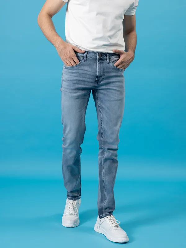 JACK&JONES light blue denim jeans for men