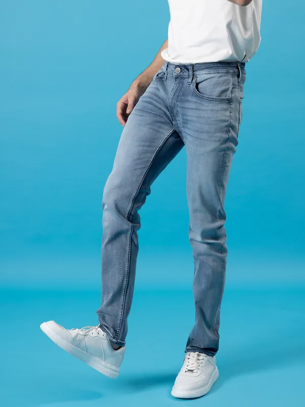 JACK&JONES light blue denim jeans for men
