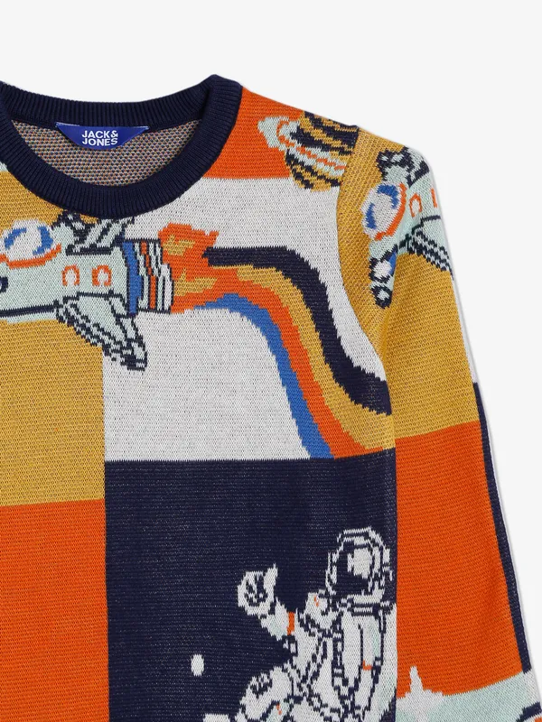 JACK&JONES multi color knitted t shirt