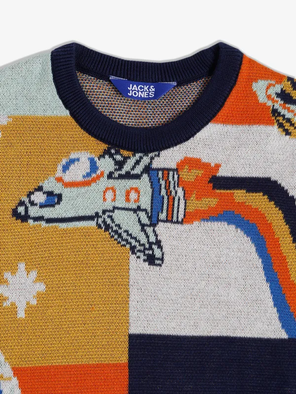 JACK&JONES multi color knitted t shirt