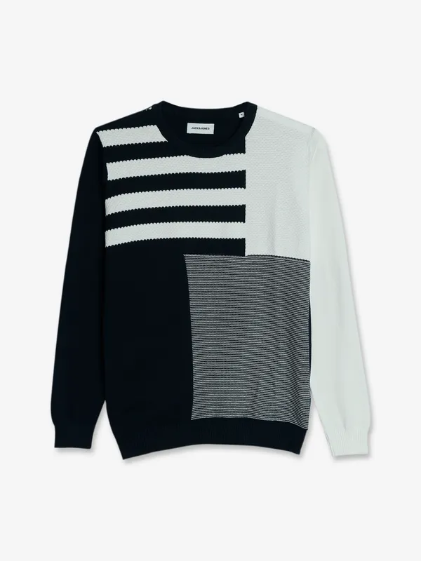 JACK&JONES navy knitted sweatshirt
