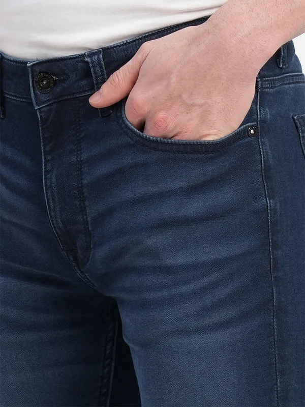 JACK&JONES navy washed skinny fit jeans