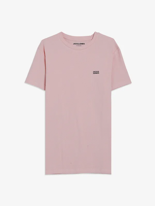 JACK&JONES peach cotton t shirt