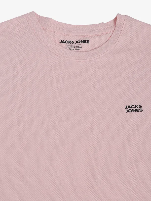 JACK&JONES peach cotton t shirt