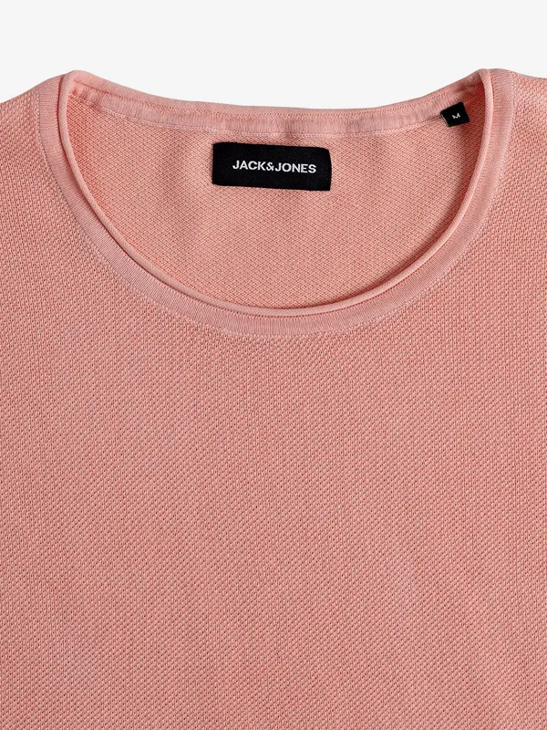 JACK&JONES peach knitted t-shirt