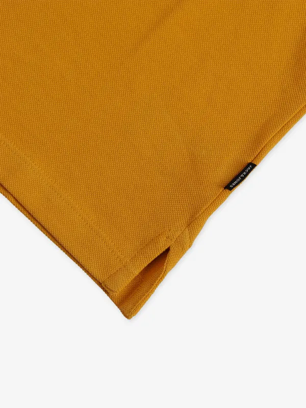 JACK&JONES plain yellow t shirt
