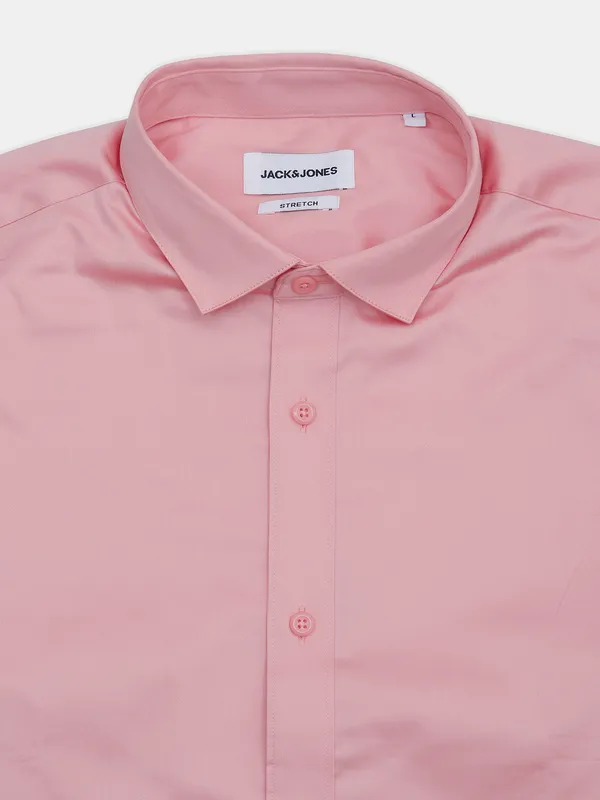 Jack&Jones powder pink solid shirt