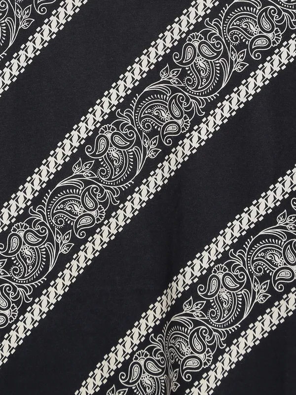 JACK&JONES printed black cotton t shirt